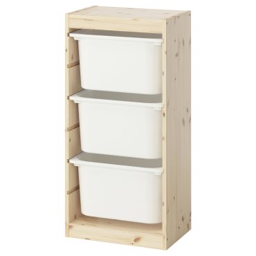 TROFAST, storage combination with boxes, 44x30x91 cm, 295.754.36