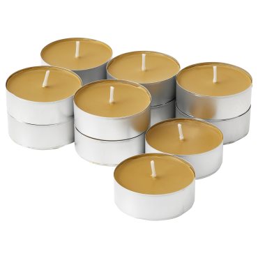 PRAKTRONN, scented candle in metal cup/Spring herbs/12 pack, 9 hr, 305.381.36