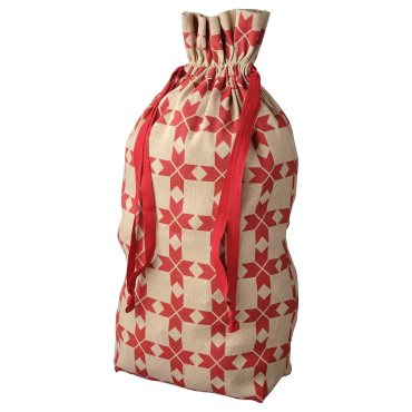 VINTERFINT, σάκος με κορδόνι/μοτίβο λουλουδιών, 90x56 cm, 305.577.14