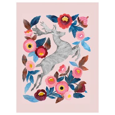 PJÄTTERYD, πίνακας/παραμυθένιο δάσος, 50x70 cm, 306.141.30