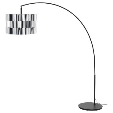 ALVSTARR/SKAFTET, floor lamp, arched, 394.160.17