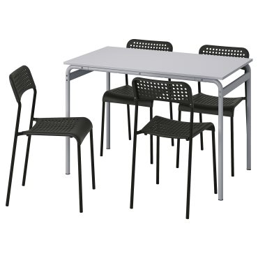 GRASALA/ADDE, table and 4 chairs, 110 cm, 394.972.59