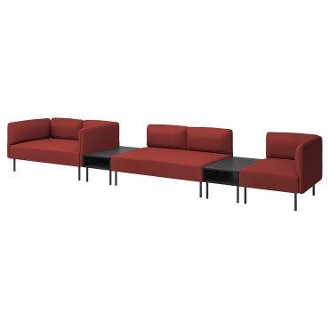 LILLEHEM, 5-seat modular sofa with side table, 395.534.67