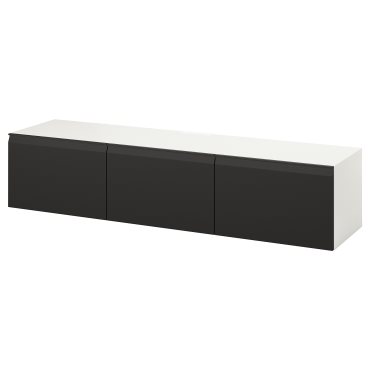 BESTÅ, TV bench with doors, 180x42x38 cm, 395.693.31