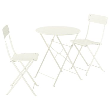 table and 2 folding chairs/outdoor, 65 cm, 395.730.26