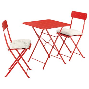 table and 2 folding chairs/outdoor, 65x65 cm, 395.732.53