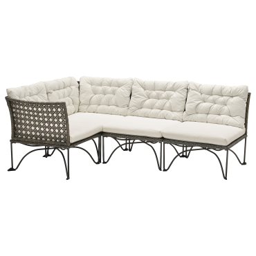 JUTHOLMEN, modular corner sofa 3-seat, outdoor, 395.782.22