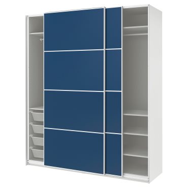 PAX/MEHAMN, ντουλάπα με συρόμενες πόρτες, 200x66x236 cm, 396.087.14
