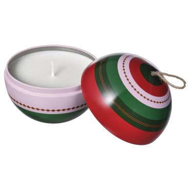 VINTERFINT, scented candle in metal tin/warm spices, 28 hr, 405.999.59