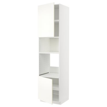 METOD, high cabinet for oven/microwave with 2 doors/shelves, 60x60x240 cm, 495.073.90