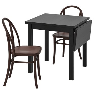NORDVIKEN/SKOGS, table and 2 chairs, 74/104 cm, 495.281.99