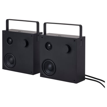 VAPPEBY, bluetooth speakers/gen 3/set of 2, 20x20 cm, 495.378.39