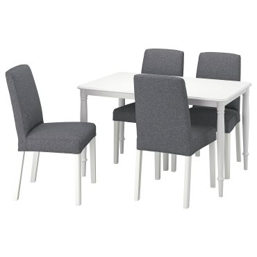 DANDERYD/BERGM, table and 4 chairs, 130 cm, 495.442.55