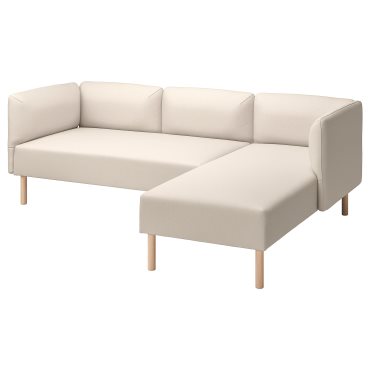 LILLEHEM, 3-seat modular sofa with chaise longue, 495.682.94