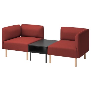 LILLEHEM, 2-seat modular sofa with side table, 495.697.45