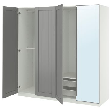 PAX/KAMMAR/GULL, wardrobe combination, 200x60x201 cm, 495.725.78