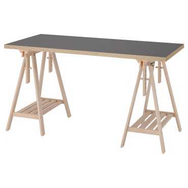 LAGKAPTEN/MITTB, γραφείο, 140x60 cm, 495.853.78