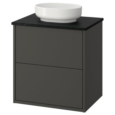 HAVBÄCK/VINDEL, wash-stand with drawers/wash-basin, 62x49x77 cm, 496.224.51