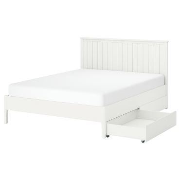 GULLABERG, bed frame with 2 storage boxes, 160x200 cm, 496.309.41