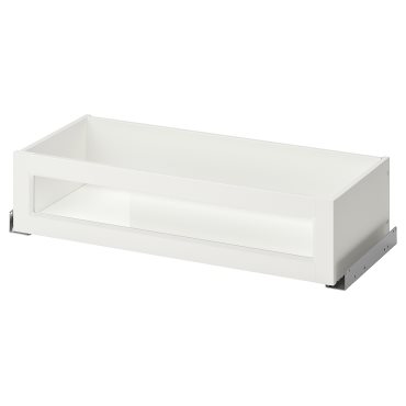KOMPLEMENT, drawer with framed glass front, 75x35 cm, 504.470.17