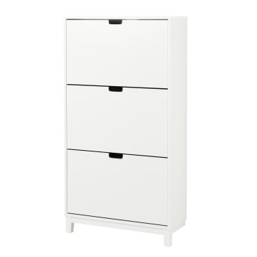STALL, shoe cabinet with 3 compartments, 79x29x148 cm, 505.302.62