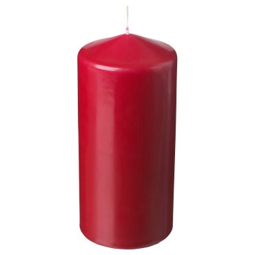 FENOMEN, unscented pillar candle, 14 cm, 505.518.86