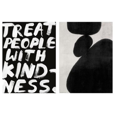 BILD, poster/treat people with kindness/set of 2, 30x40 cm, 505.709.03