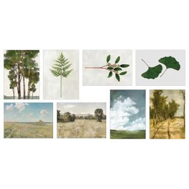 VÄXBO, art card/Serene landscape/8 pack, 13x18 cm, 505.709.36