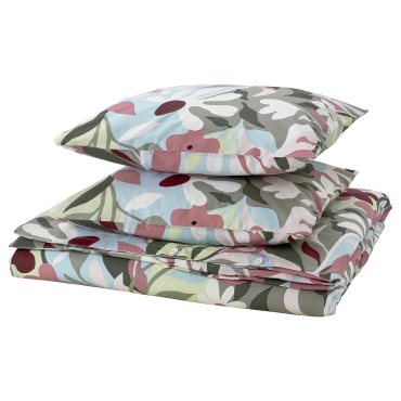 KORSKOVALL, duvet cover and 2 pillowcases, 240x220/50x60 cm, 505.753.16