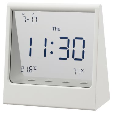 RÖDBENA, ξυπνητήρι με υγρόμετρο και θερμόμετρο, 10x11x5 cm, 506.204.65