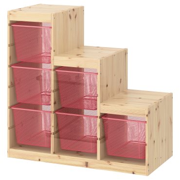 TROFAST, storage combination with boxes, 94x44x91 cm, 594.779.10