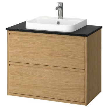 ANGSJON/BACKSJON, wash-stand with drawers/wash-basin/tap, 82x49x71 cm, 595.213.95