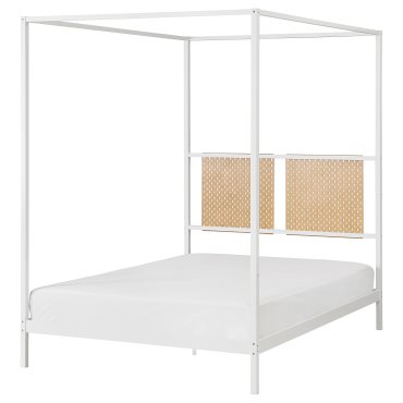 VITARNA, four-poster bed frame/pegboard, 140x200 cm, 595.563.37