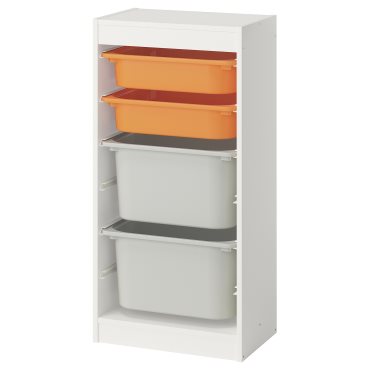 TROFAST, storage combination with boxes, 46x30x94 cm, 595.751.90