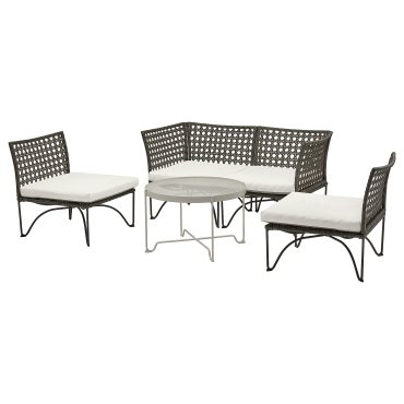 JUTHOLMEN, 4-seat conversation set, outdoor, 595.782.21