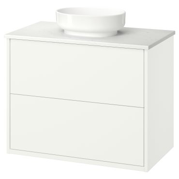 HAVBÄCK/VINDEL, wash-stand with drawers/wash-basin, 82x49x77 cm, 596.224.60
