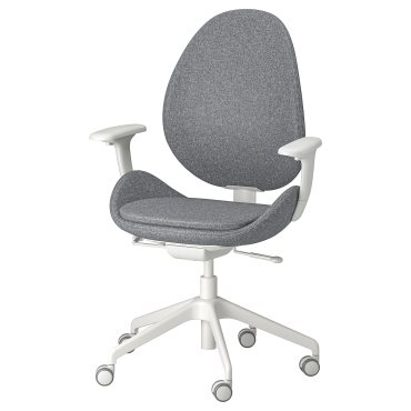 HATTEFJÄLL, office chair with armrests, 605.389.60