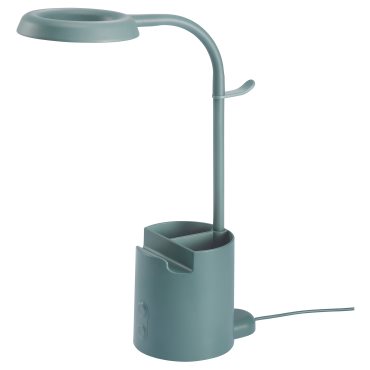 BRUNBÅGE, work lamp with storage/dimmable/built-in LED light source, 605.421.70