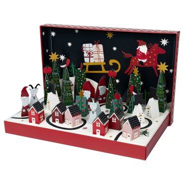 VINTERFINT, Advent calender/24 boxes, 34x54x5 cm, 605.577.17