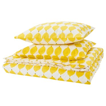 NORSKNOPPA, duvet cover and 2 pillowcases, 240x220/50x60 cm, 605.747.31