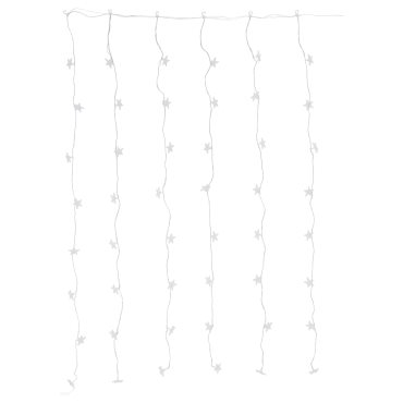 VINTERFINT, lighting curtain with built in LED light source/48 lights, outdoor star, 605.990.91