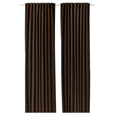SANELA, curtains with heading tape/1 pair, 140x280 cm, 606.315.62