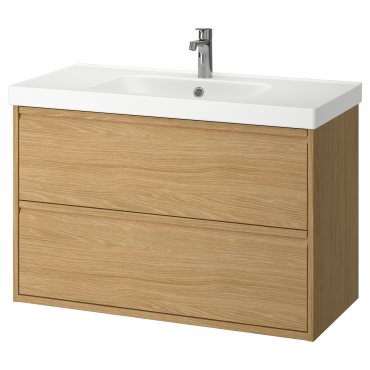 ANGSJON/ORRSJON, wash-stand with drawers/wash-basin/tap, 102x49x69 cm, 695.213.28