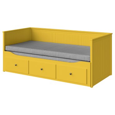 HEMNES, day-bed with 3 drawers/2 mattresses, 80x200 cm, 695.598.68