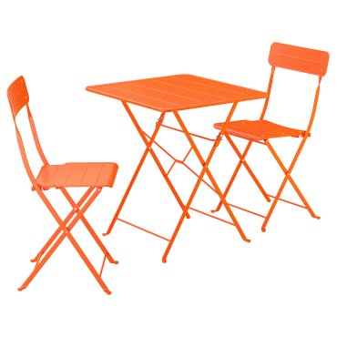 table and 2 folding chairs/outdoor, 65x65 cm, 695.730.20