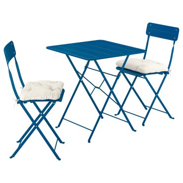 table and 2 folding chairs/outdoor, 65x65 cm, 695.732.56