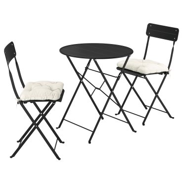 table and 2 folding chairs/outdoor, 65 cm, 695.732.61