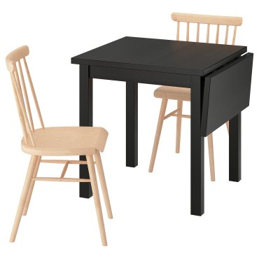 NÄSINGE/HÖGVED, table and 2 chairs, 74/104 cm, 696.101.45