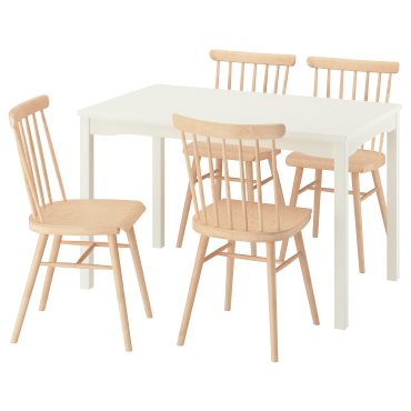 HÖGVED / HAUGA, table and 4 chairs, 118x74 cm, 696.124.65