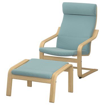 POÄNG, armchair and footstool, 696.254.77